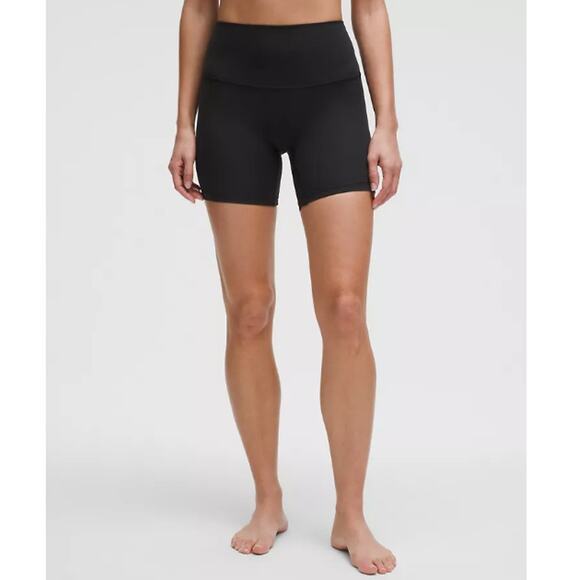 Lululemon Black Align™ High-Rise Ribbed Short 6" Size 12 - Picture 1 of 11